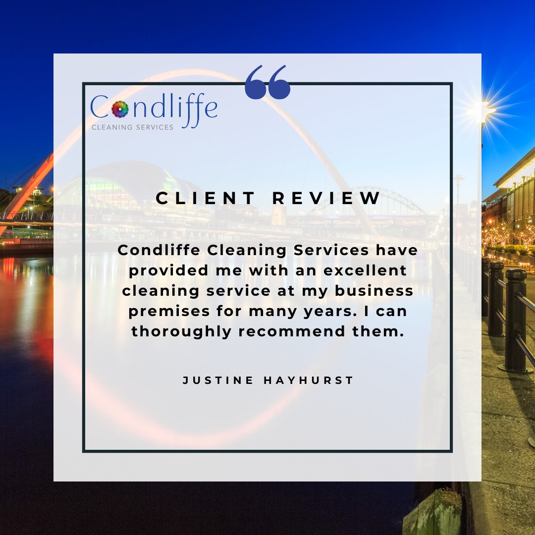 We pride ourselves on giving a service that is not only reliable, but thorough, consistent and the longevity of our clients and staff is testament to the type of employer we are.

condliffecleaning.co.uk #Commercialclean #ecofriendlycleaning #nefollowers