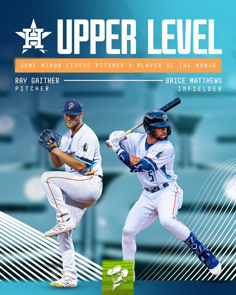 We've got MORE accolades 👏👏

Congratulations to RHP Ray Gaither and IF Brice Matthews on being named the June <a href="/astros/">Houston Astros</a> Upper Level Minor League Pitcher &amp; Player of the Month! Hit the link below for the full story!

📰: bit.ly/45MH1BF

#Ascend