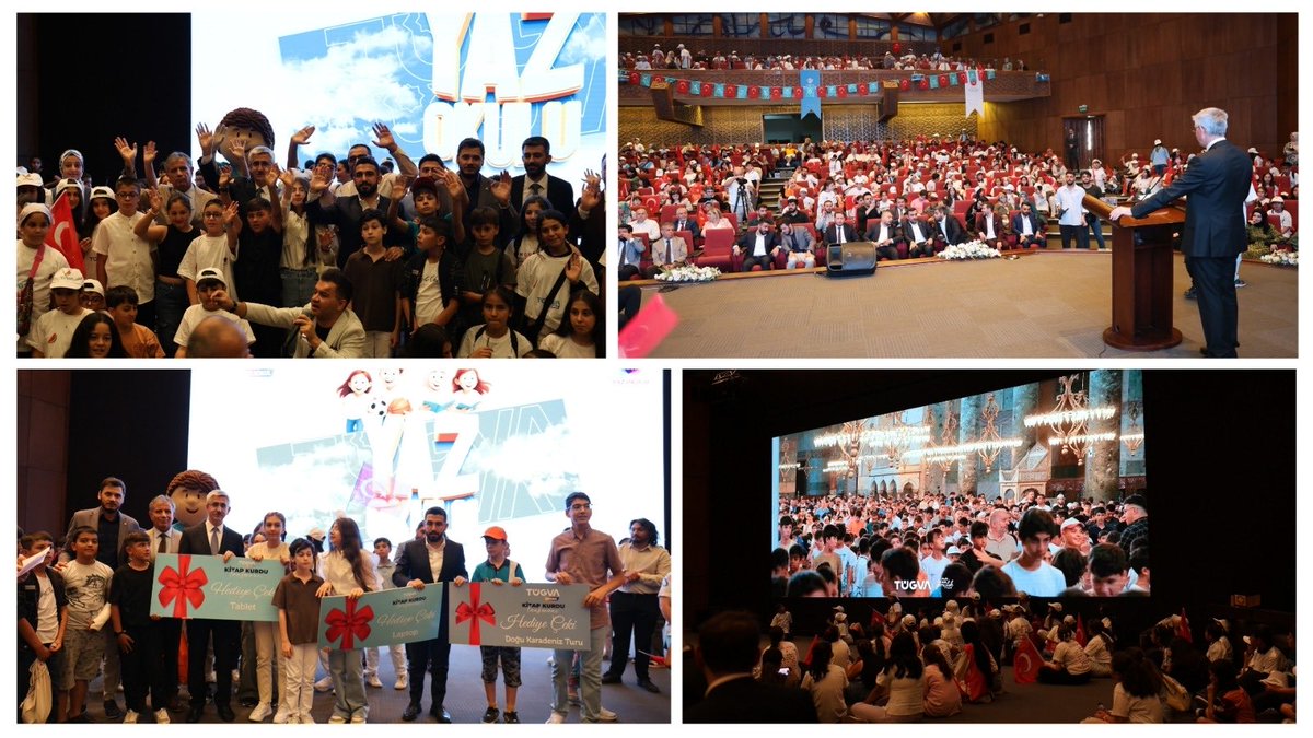 Bakan Yardımcımız Sayın Nazif Yılmaz ile birlikte TÜGVA tarafından düzenlenen "Kitap Kurdu” ödül törenine katıldık. Yaz tatilini dolu dolu geçirmek değerlendirmek için planlanan programında emeği geçenlere teşekkürlerimi sunuyorum.