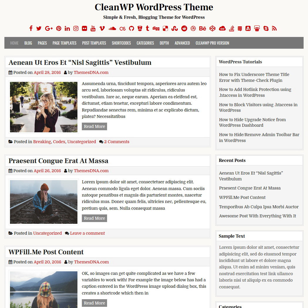 "CleanWP" updated to v1.2.9 – coding issues fixed for better performance and clarity!
Great for minimal, distraction-free blogs.
🔗 themesdna.com/cleanwp-wordpr…
#WordPress #ThemeUpdate #MinimalDesign