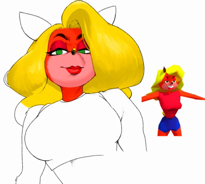 Rendering before I'm even 1/3th of the way done with the lineart