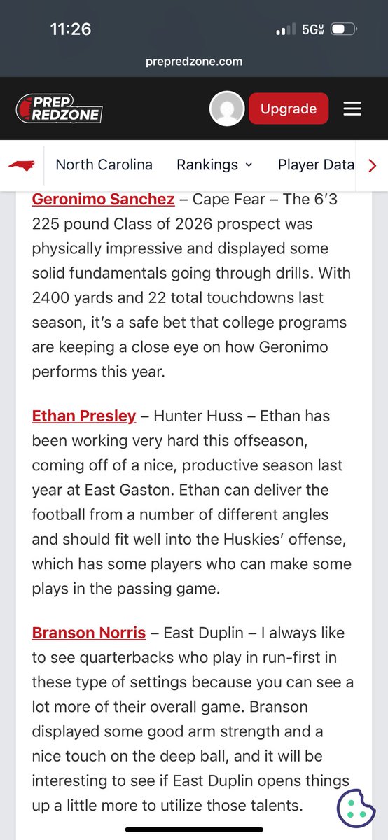 Ethan Presley (@ethan_presley4) on Twitter photo Thank you <a href="/pepman704/">Matt Morrow</a> for the write up! Hope you see more improvement each time you see me! prepredzone.com/2025/07/20-pla…
<a href="/HunterhussFb/">HunterHuss Football</a> <a href="/CoachThompsonRS/">CoachThompson</a> <a href="/Coach_Los80/">DeCarlos Caldwell</a> <a href="/Coach_Murriell/">Rikki Murriell</a> <a href="/tyhaines16/">Tyler Haines</a> <a href="/CoachKKennedy/">Keegan Kennedy</a> <a href="/CoachMattLeone/">Matt Leone</a>
<a href="/CoachBWitt_/">Bryce Witt</a> <a href="/CoachCHeadley/">Corey Headley</a>
<a href="/CoachVeraldi/">COACH PAYTON VERALDI</a> <a href="/Coach_Kavy/">Trey Kavanaugh</a> Thank you <a href="/pepman704/">Matt Morrow</a> for the write up! Hope you see more improvement each time you see me! prepredzone.com/2025/07/20-pla…
<a href="/HunterhussFb/">HunterHuss Football</a> <a href="/CoachThompsonRS/">CoachThompson</a> <a href="/Coach_Los80/">DeCarlos Caldwell</a> <a href="/Coach_Murriell/">Rikki Murriell</a> <a href="/tyhaines16/">Tyler Haines</a> <a href="/CoachKKennedy/">Keegan Kennedy</a> <a href="/CoachMattLeone/">Matt Leone</a>
<a href="/CoachBWitt_/">Bryce Witt</a> <a href="/CoachCHeadley/">Corey Headley</a>
<a href="/CoachVeraldi/">COACH PAYTON VERALDI</a> <a href="/Coach_Kavy/">Trey Kavanaugh</a>