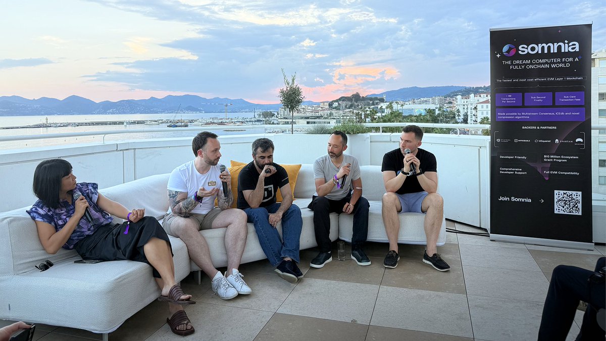 Alice (@myneighboralice) on Twitter photo Our ETHCC'25 adventure never stopped, Neighbors! πΈ
In addition to joining the event with our friends from <a href="/pudgypenguins/">Pudgy Penguins</a>, yesterday our VP of Games <a href="/ryz_/">Steve HaΓenpflug</a> also spoke on the "All Games Will Be On-Chain" panel, during the side event hosted by <a href="/Somnia_Network/">Somnia - a Fully Onchain World</a>. π
We were in great Our ETHCC'25 adventure never stopped, Neighbors! πΈ
In addition to joining the event with our friends from <a href="/pudgypenguins/">Pudgy Penguins</a>, yesterday our VP of Games <a href="/ryz_/">Steve HaΓenpflug</a> also spoke on the "All Games Will Be On-Chain" panel, during the side event hosted by <a href="/Somnia_Network/">Somnia - a Fully Onchain World</a>. π
We were in great