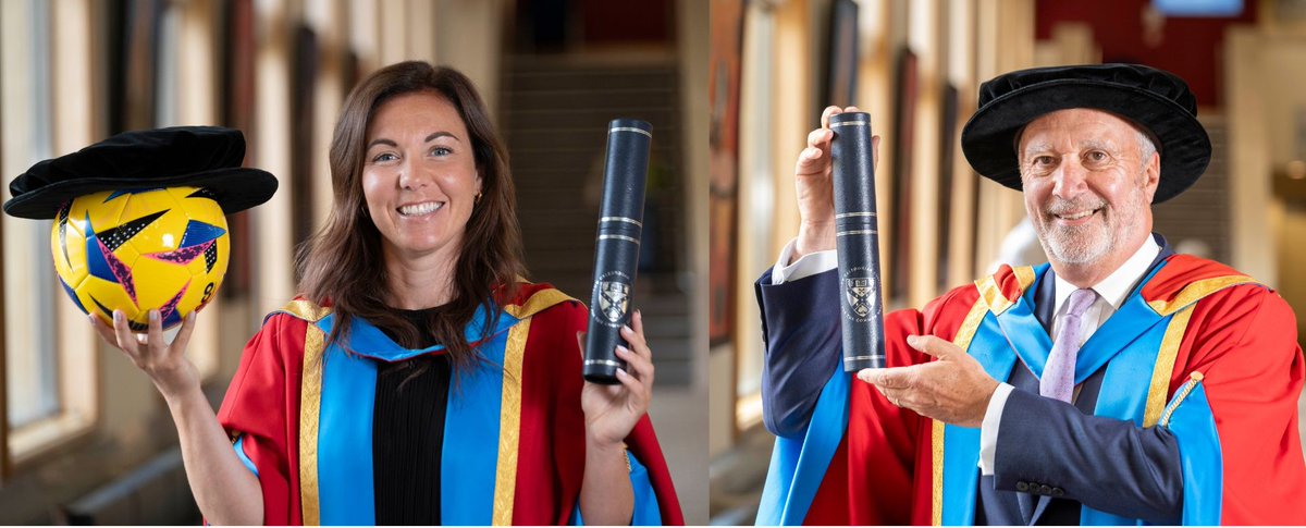 Congratulations to Rachel Corsie and Mike Hammond, who received honorary degrees from Glasgow Caledonian University at today's graduation ceremonies. 👏

Read the full story on our website ⬇️
gcu.ac.uk/aboutgcu/unive…