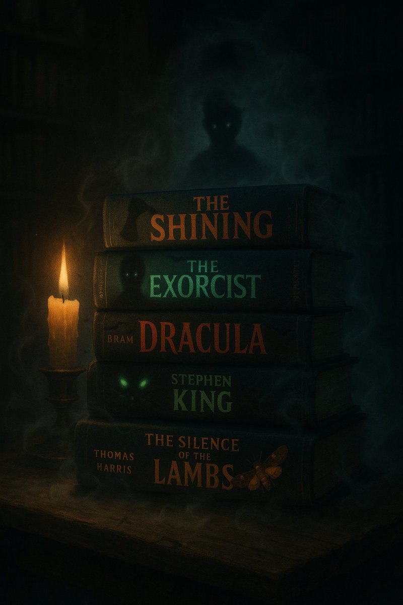 nightmare_zoneX's tweet photo. 😱 These horror novels didn’t just terrify — they sold millions:

1️⃣ The Shining – 25M+
2️⃣ The Exorcist – ~13M
3️⃣ Dracula – 10M+
4️⃣ Pet Sematary – ~8M
5️⃣ Silence of the Lambs – ~7M

💰 Horror pays.

Which one haunted you the most? https://t.co/lv41WIkz8G