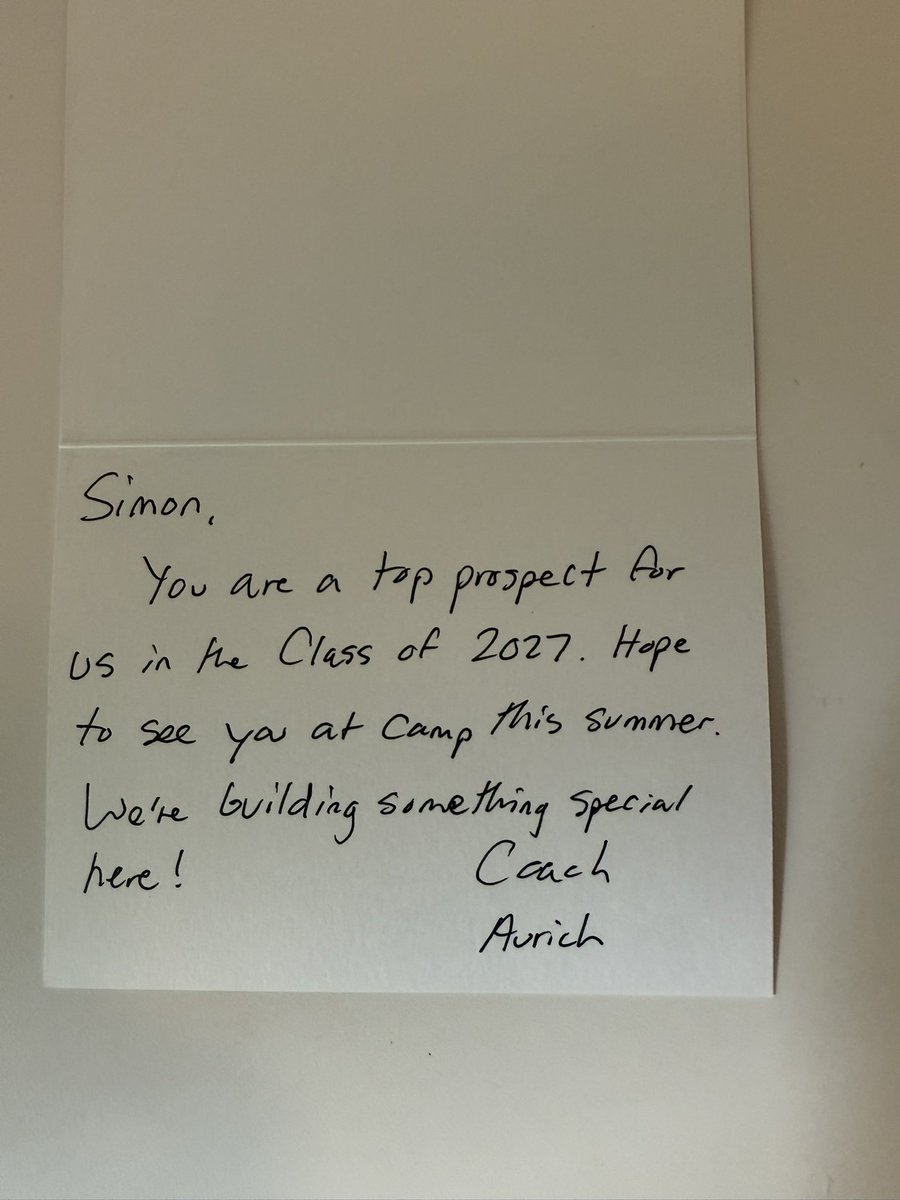 SimonFassberg's tweet image. Thank you @Coach_Aurich for the letter.
@CoachPoeWins @Coach_Loughlin @LvilleBigRedFB