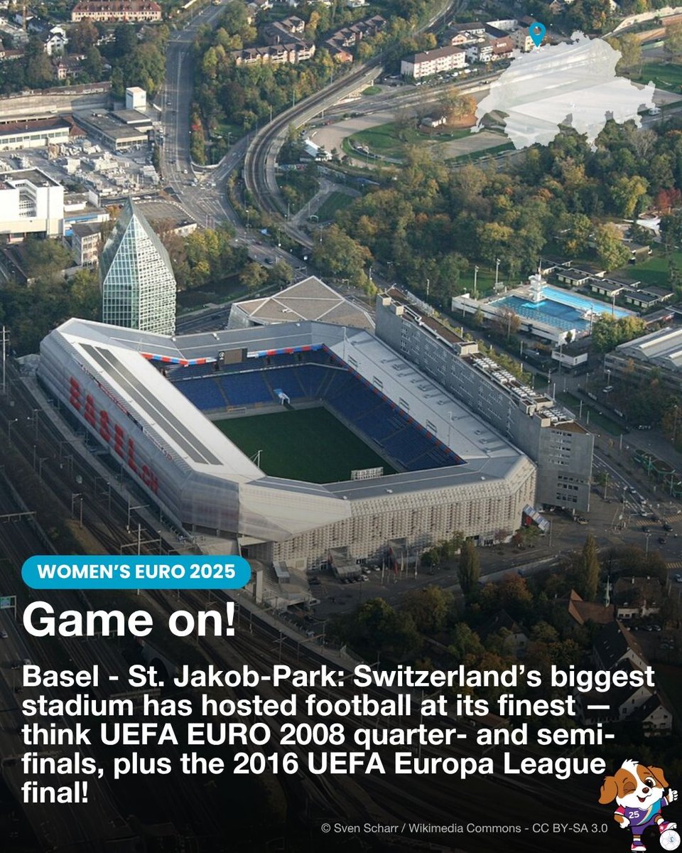 Today is the opening of the #WEURO2025. 
Switzerland🇨🇭vs Norway🇳🇴will play in Basel tonight at 9pm (CH-Time). 
#HoppSchwiiz
For more info on the Swiss Team: uefa.com/womenseuro/vid…