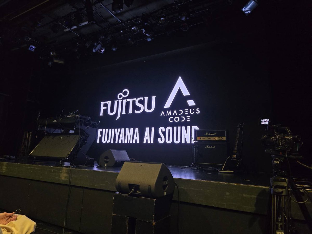 3DCG2021826's tweet image. 「FUJIYAMA AI SOUND」イベントに招待されました！
著作権を心配しなくてもいい音楽生成AIの発表会でした。
AIも活用していきたいです！曲のサンプルいただきました！
#FUJITSU #AMADEUSCODE #AI #EvokeMusic