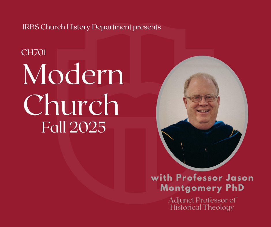 IRBS_1689's tweet image. Also known as Baptist History, this class meets Tuesdays this fall, beginning September 2. Registration is open now!