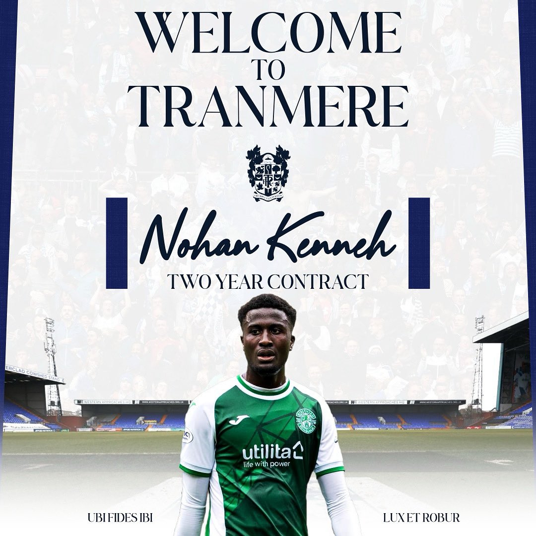 totaltranmere_'s tweet photo. Tranmere Sign Nohan Kenneh✍🏻

Nohan Kenneh is a Liberian international who plays as a holding midfielder. He has 28 league one appearances with Shrewsbury and 46 Scottish Prem appearances with Hibernian and Ross County. Welcome to Tranmere Nohan!

#trfc #swa https://t.co/U51EVFcV47