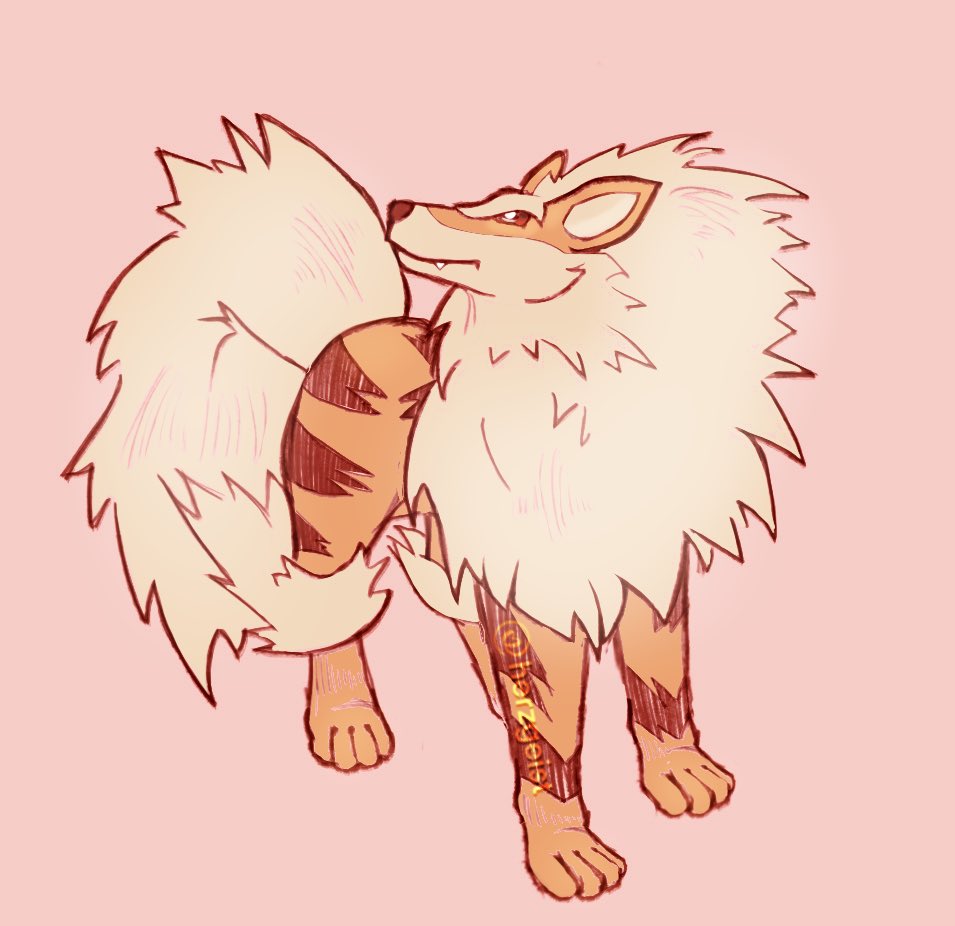 herzzgeist's tweet photo. The bestest boy Arcanine 🧡

#Pokemon #digitalart https://t.co/2ucKMKlxVa
