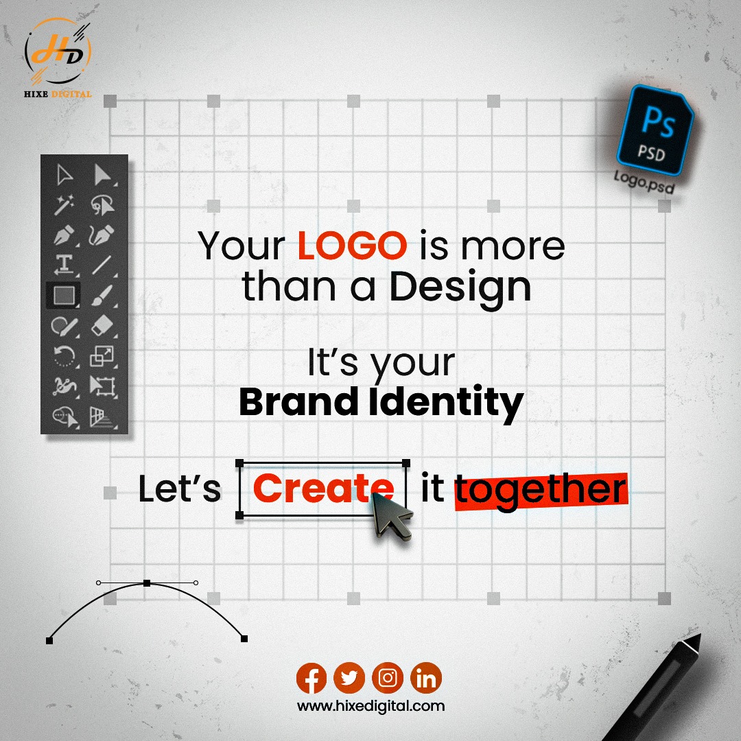 Hixedigital's tweet photo. Your logo is more than just design, it's your brand's identity. Let’s create a custom logo that tells your story and builds trust. From sketch to PSD -we design with purpose. 🎯 Work with a pro graphic designer. 📷 https://t.co/WaEEHmm2Xv #LogoDesign #BrandIdentity https://t.co/QEmOC90gi0