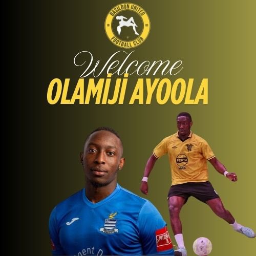 Basildon United FC are happy to announce 📣 the signing of <a href="/O1Olamiji/">Ola</a> 💛🖤 Welcome to the mighty bees 🐝