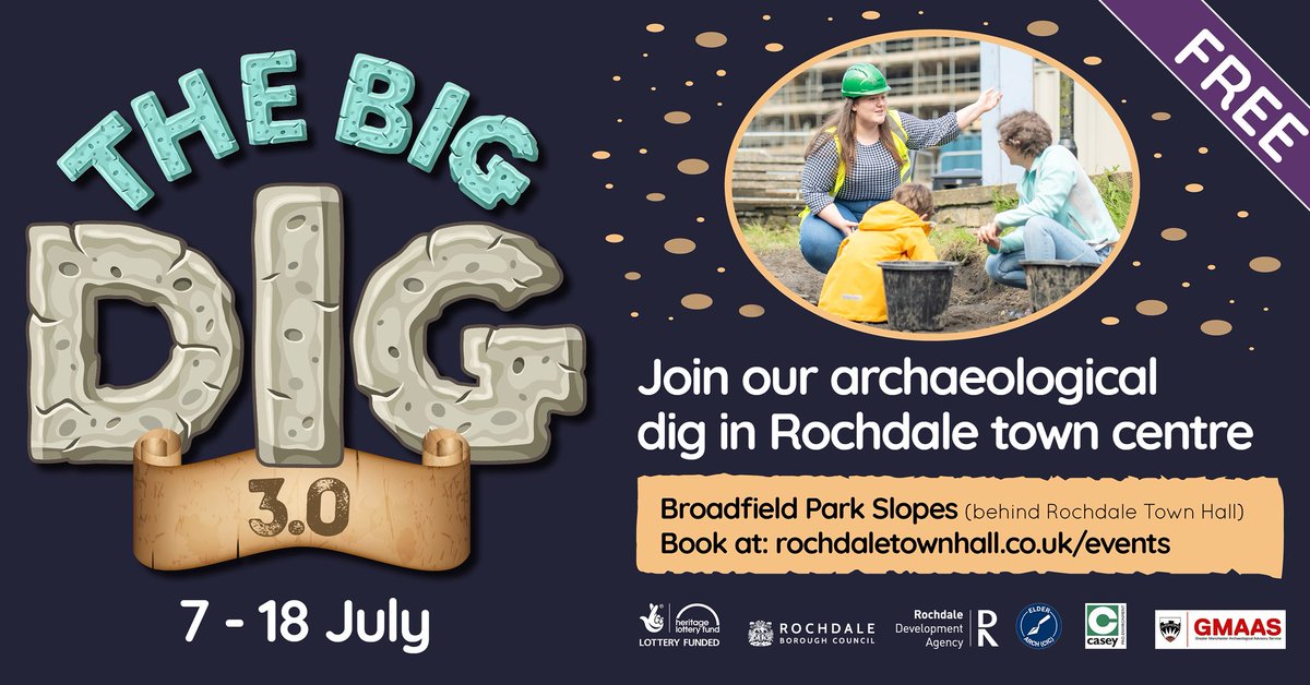 🚨ARCHAEOLOGY NEWS🚨

Join our friends out in Rochdale for a community dig on the Broadfield Park Slopes from the 7th-18th July 2025 (run by our own Jordan Perris). No prior experience required!

Book your place through the link below:

eventbrite.com/e/the-big-dig-…