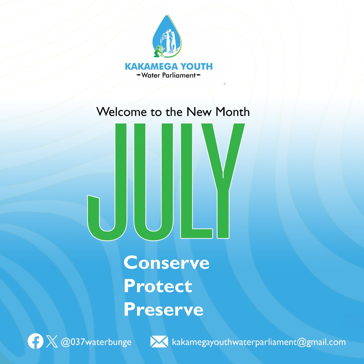 Our focus this month.
Conserve, protect, and preserve 
Together we can
