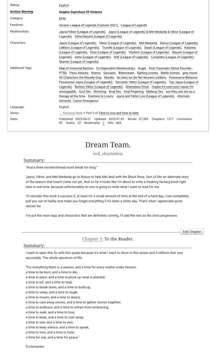 Red_shameless_'s tweet image. Apparently acceptance was never an option, so I couldn't accept that Viktor and Jayce wouldn't be in the next season, so I decided to imagine it for myself based only on the game's lore and trailer #jayvik #jayvikfanfic #jayvikfic #LoLfic #WelcometoNoxus archiveofourown.org/works/64900030…