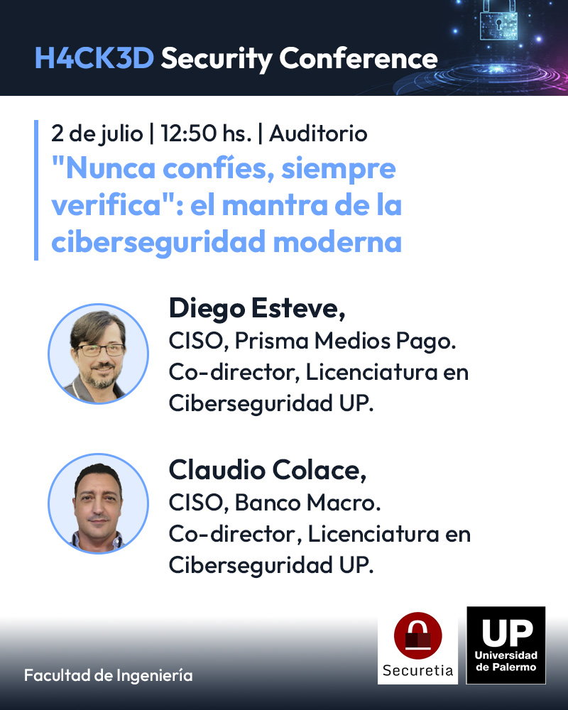 securetia's tweet image. 🎙️ En unos minutos arranca una de esas charlas que te hacen pensar:
&quot;¿Cómo no vine a esto antes?&quot;
Si estás en h4ck3d, andá acomodándote.
Y si no... 😭

#h4ck3d #Securetia #CharlasTech