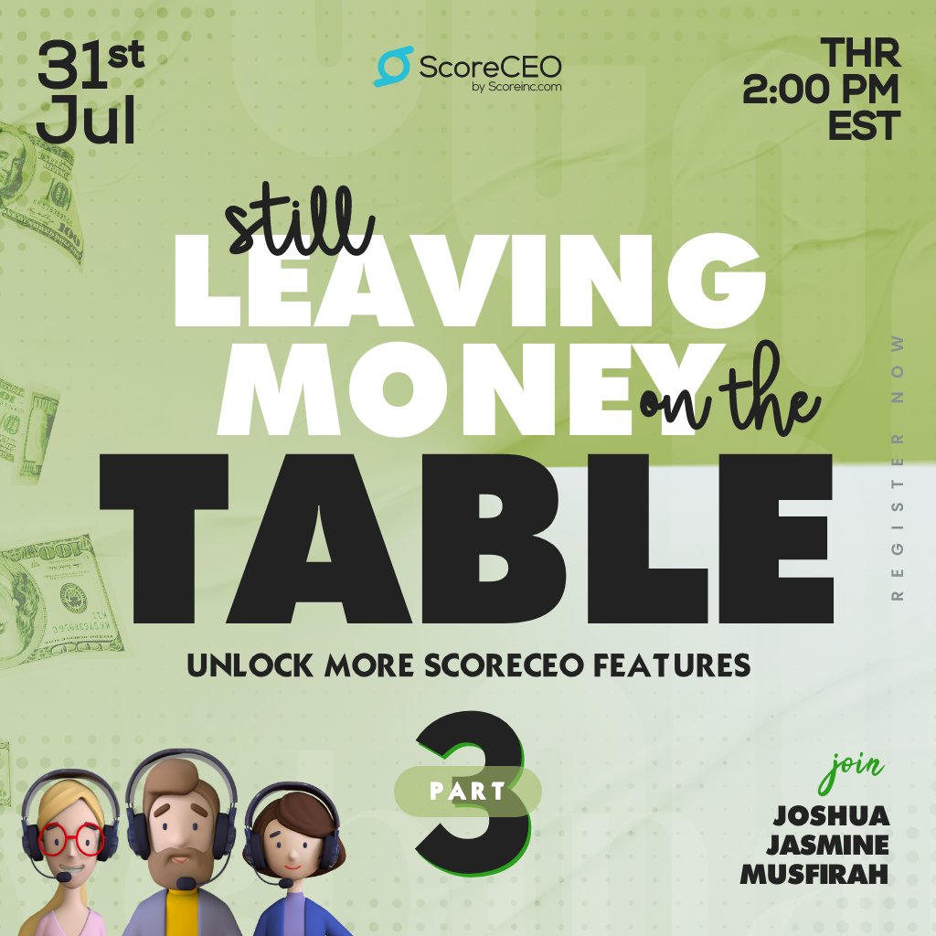 Scoreceo's tweet image. 📈 Want to streamline your onboarding process?
The new Credit Report Importer enhancements make it faster than ever.

Get the inside scoop on July 31 at 2 PM EST.
📲 Register now: bit.ly/3GqWD3l
#CreditRepairCRM #ClientOnboarding #ScoreCEO #AutomationTools #BusinessTips