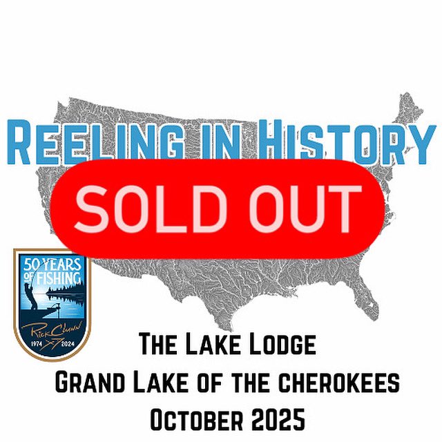 Excited to announce that my Reeling in History, Legacy Fishing Eve￼nt on Grand Lake is completely booked. I’m excited to meet the new participants and have heard a couple of them are interested in learning shallow weather techniques. This is going to be fun!