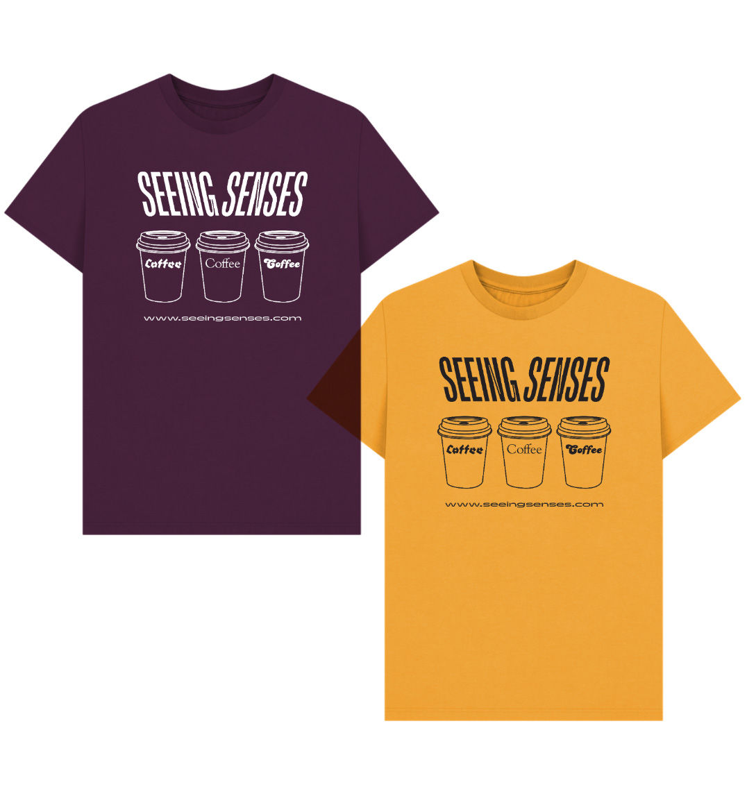 Which coffee would you drink (&amp; why)? 
Freshly added to the specials board. 

Take your conversation-starter to go served up by the Seeing Senses podcast.
From active wear to interactive wear!
typetasting.teemill.com/collection/spe…
seeingsenses.com
#multisensorythinking #tshirts #coffee