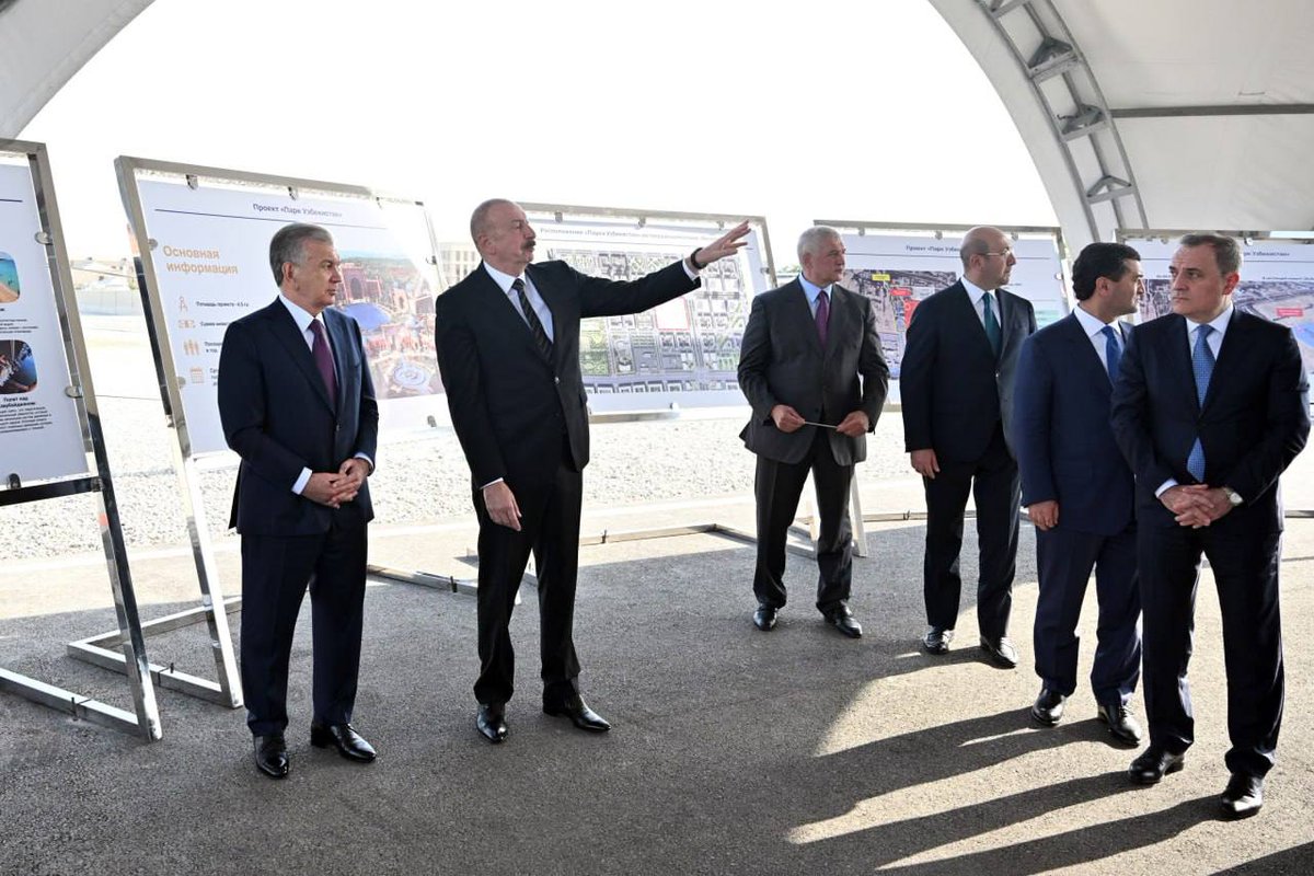 Shavkat Mirziyoyev's Press-service (@president_uz) on Twitter photo Presidents Shavkat #Mirziyoyev and <a href="/azpresident/">İlham Əliyev</a> attended a solemn ceremony of laying the foundation stone of “Uzbekistan” park, which will be located in the capital’s “Ag Sheher” district.
It will be designed to present the rich culture and traditions of our country, with Presidents Shavkat #Mirziyoyev and <a href="/azpresident/">İlham Əliyev</a> attended a solemn ceremony of laying the foundation stone of “Uzbekistan” park, which will be located in the capital’s “Ag Sheher” district.
It will be designed to present the rich culture and traditions of our country, with