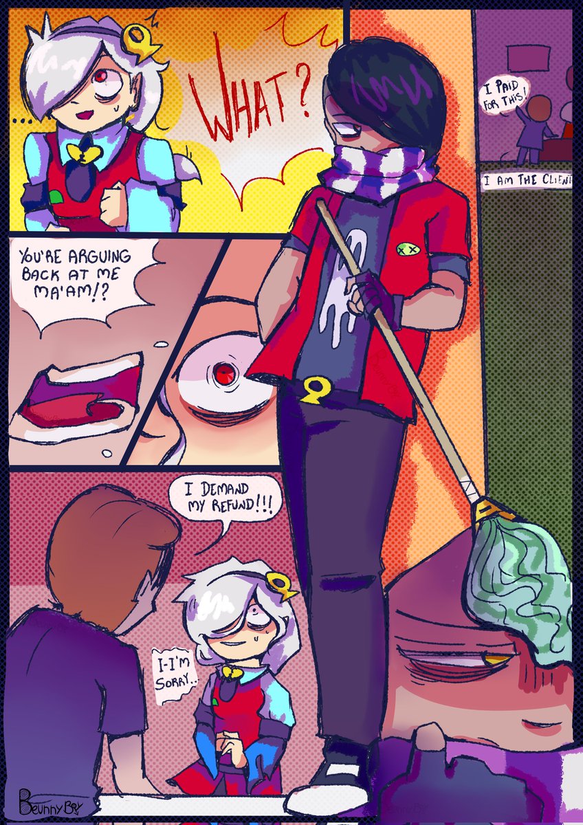 NeepyCuts's tweet photo. Work Scars: A story about Colette, Edgar and the hardships of Retail.
COMPLETE Brawl Stars Fan Comic
Language: English
Versión en Español: Próximamente.
Page 2
#coledgar #edlette #colgar #fanart #GiftShopTrio #BrawlStarscomic #griff #colettexedgar https://t.co/0q9MVPykmU