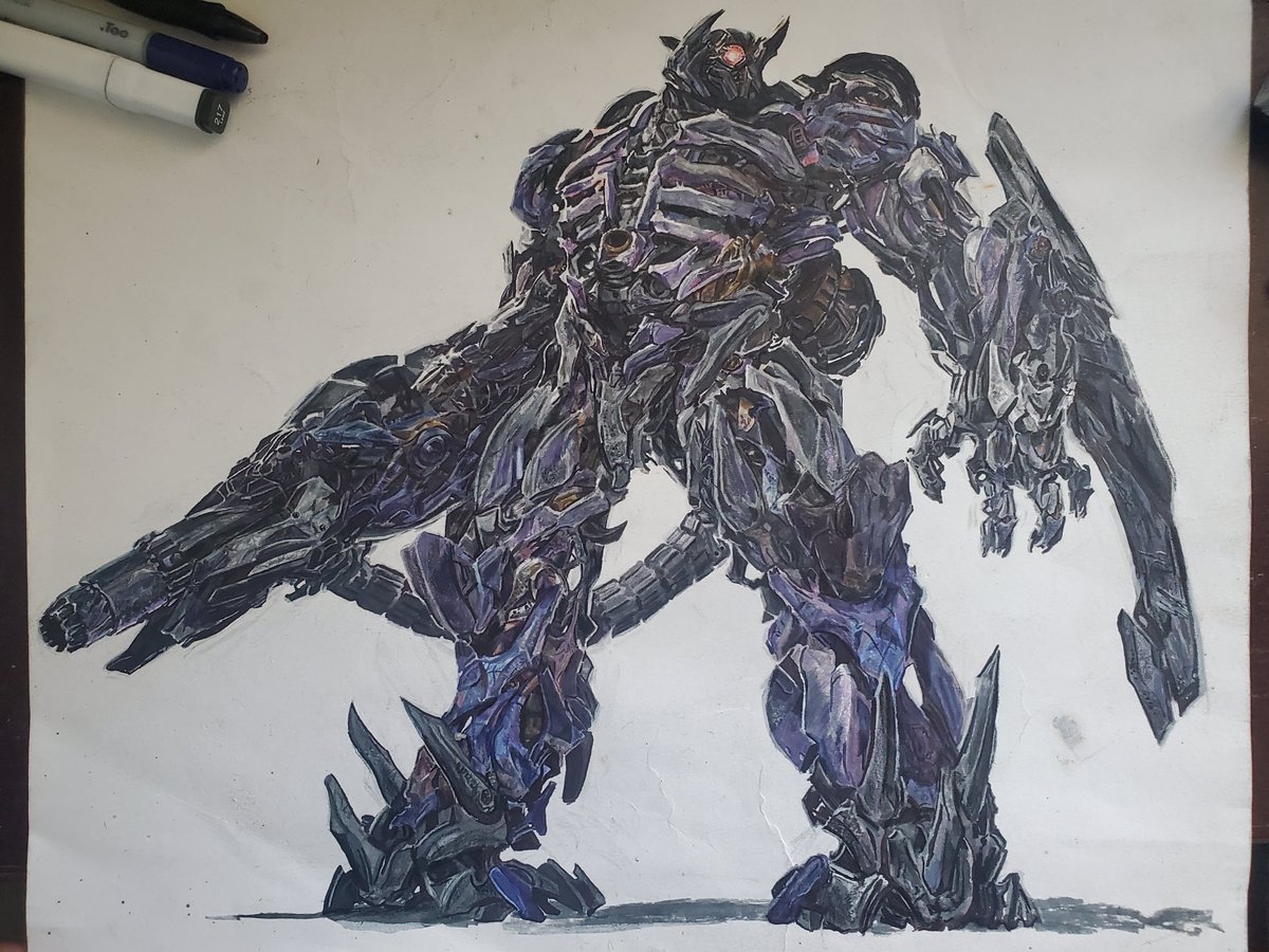 mspaintGrey's tweet photo. Been taking a break from drawing but finally got time to finish this goober #Transformers https://t.co/OnrPJhkY5y
