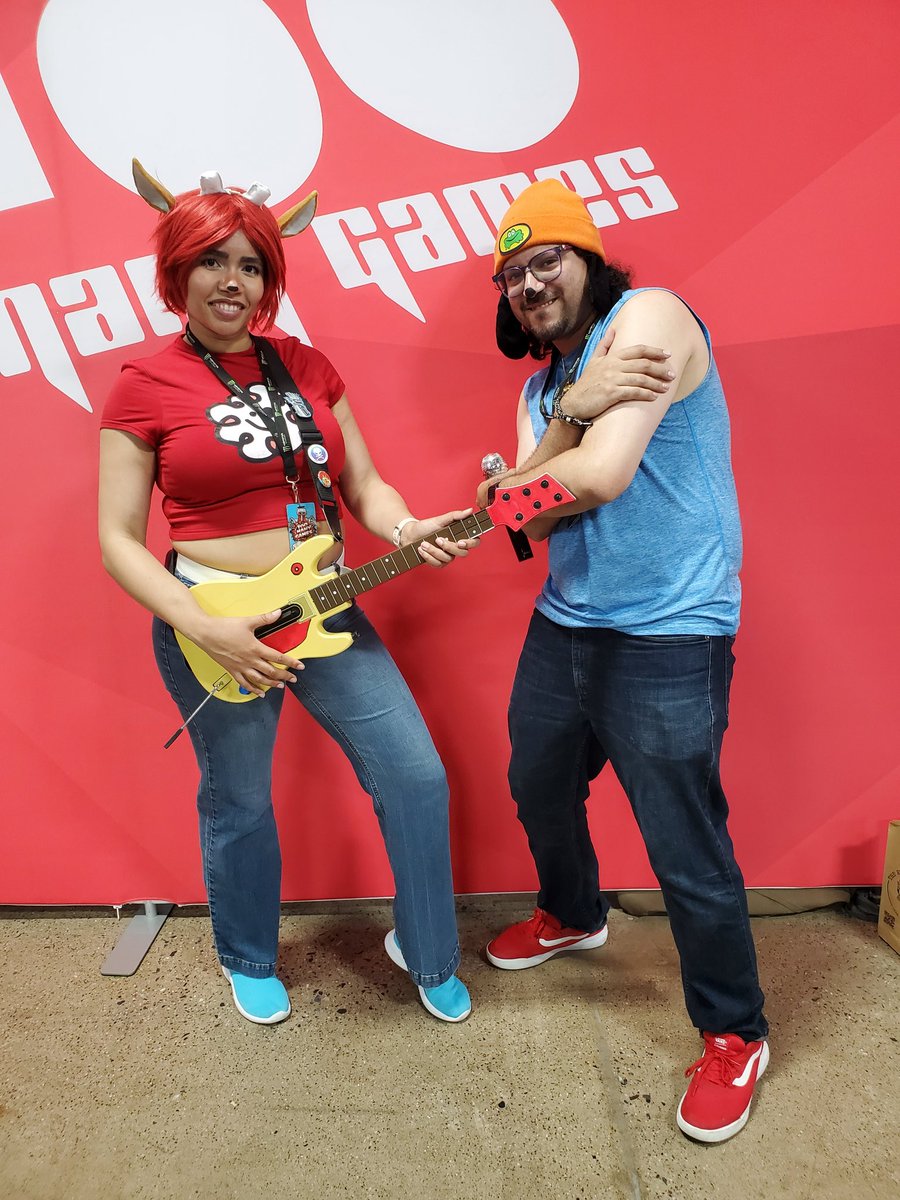 SaturnHeartsCos's tweet photo. Brought back our Parappa and Lammy cosplays this year with some new gear! https://t.co/pH2tcvoV26
