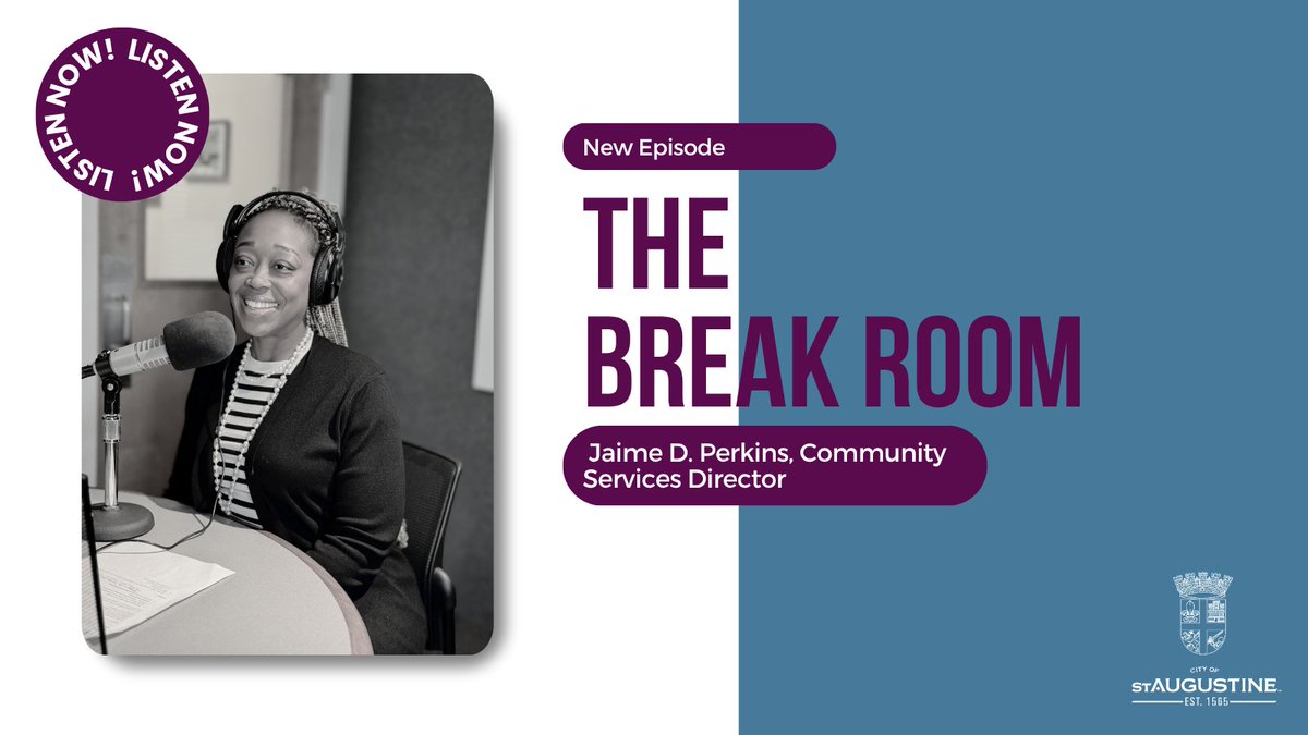 🎙️ This week on The Break Room, we’re joined by Jaime D. Perkins, Community Services Director. She shares insights on her recent promotion and gives us a preview of the upcoming Lincolnville Redevelopment 25 event. 

🔗 Click the link to listen now: bit.ly/3TiFWdi