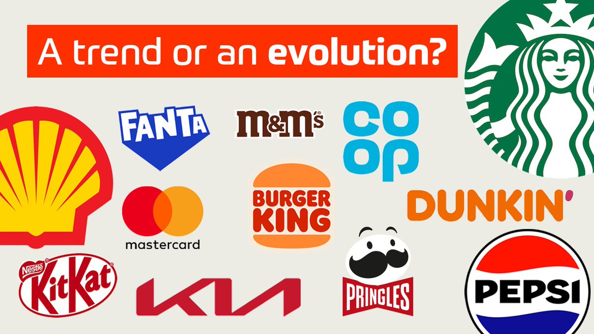 TFAMarketing's tweet photo. Is minimalistic branding really new? 🤔 Many brands now drop wordmarks, opting for visuals alone, but that simplicity must be earned. Icons like Apple, Starbucks &amp; Shell show how strong design &amp; recognition make wordless logos a bold, modern move.

#TFAMarketing #Simplicity https://t.co/2EqiojqpE3