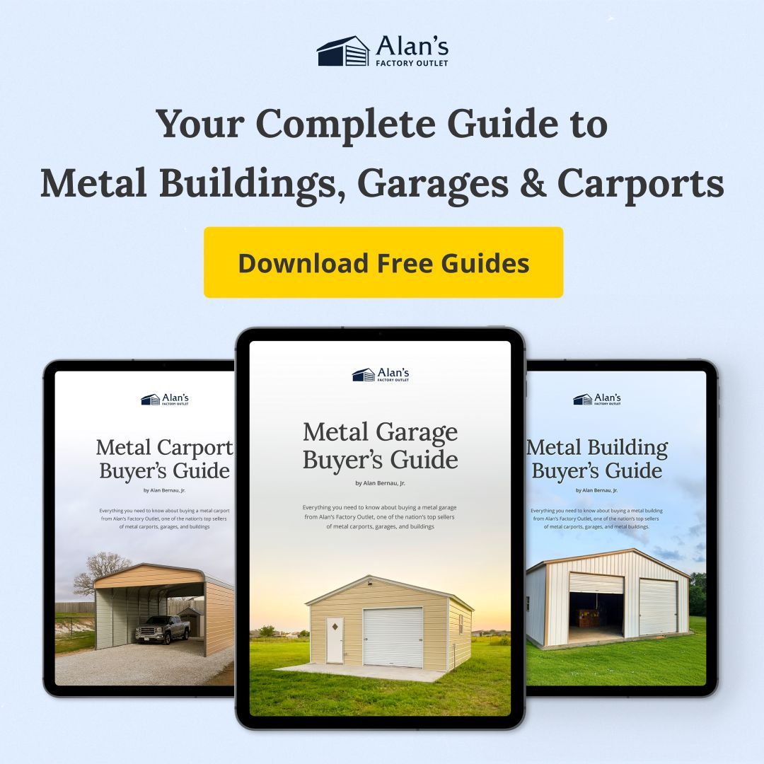 Whether it’s a garage, carport, or metal building, choosing  the right one shouldn’t be confusing. Download our FREE Buyer’s Guides and get step-by-step help to make the perfect decision.alansfo.com/45NfKPz