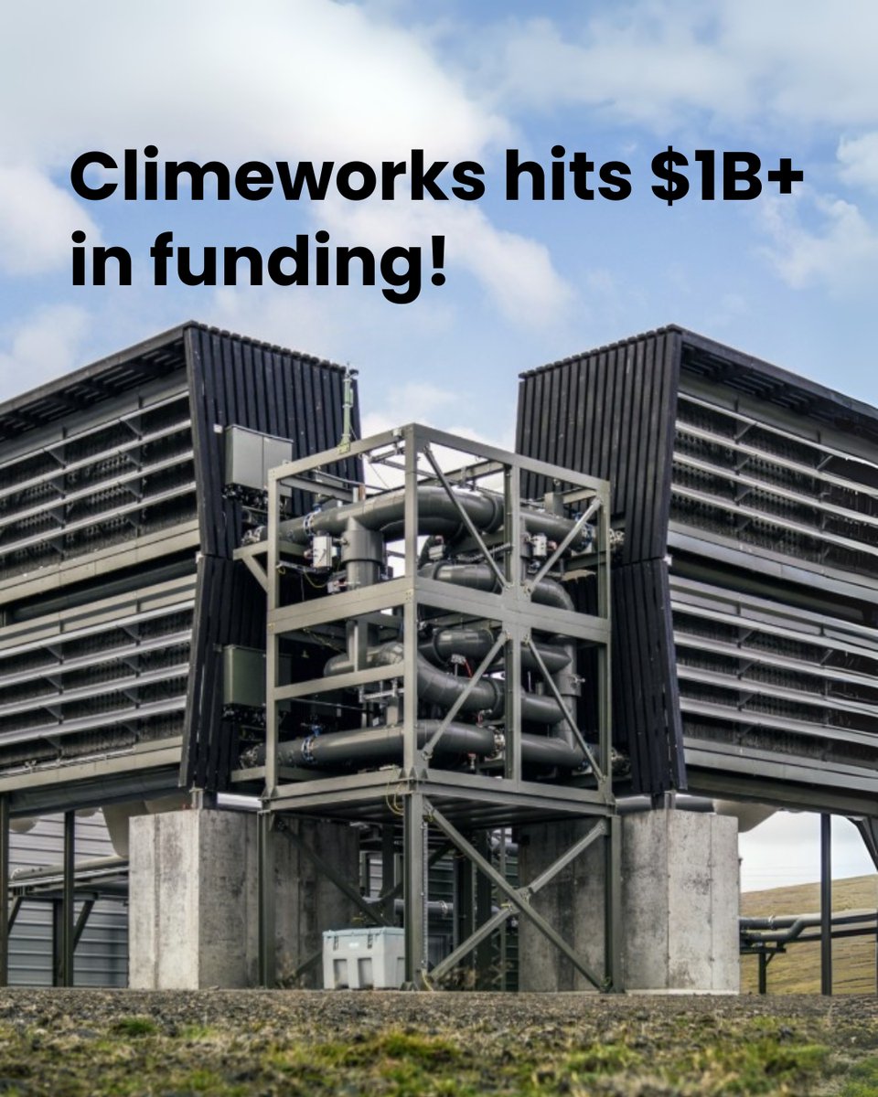 Venture Kick (@venturekick) on Twitter photo 💸 <a href="/Climeworks/">Climeworks</a> hits USD 1billion+ in Funding! venturekick.ch/Climeworks-hit…
Swiss carbon removal leader Climeworks just raised USD 162 million, pushing its total equity funding over USD 1 billion — the biggest carbon removal investment of 2025 so far. 🔥
Known for its direct air 💸 <a href="/Climeworks/">Climeworks</a> hits USD 1billion+ in Funding! venturekick.ch/Climeworks-hit…
Swiss carbon removal leader Climeworks just raised USD 162 million, pushing its total equity funding over USD 1 billion — the biggest carbon removal investment of 2025 so far. 🔥
Known for its direct air