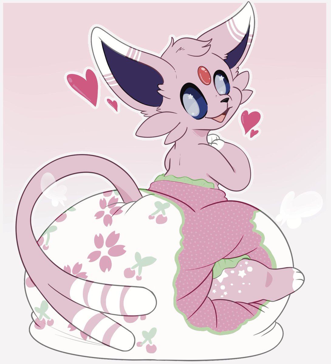 I remember hearing several other Pokémon chat about something called "super training" before.. With this level of poof, I think I'm starting to get the hang of it!

🎨: <a href="/InkyBinkyDreamz/">InkyBinkie 🍡🍭🍬</a>