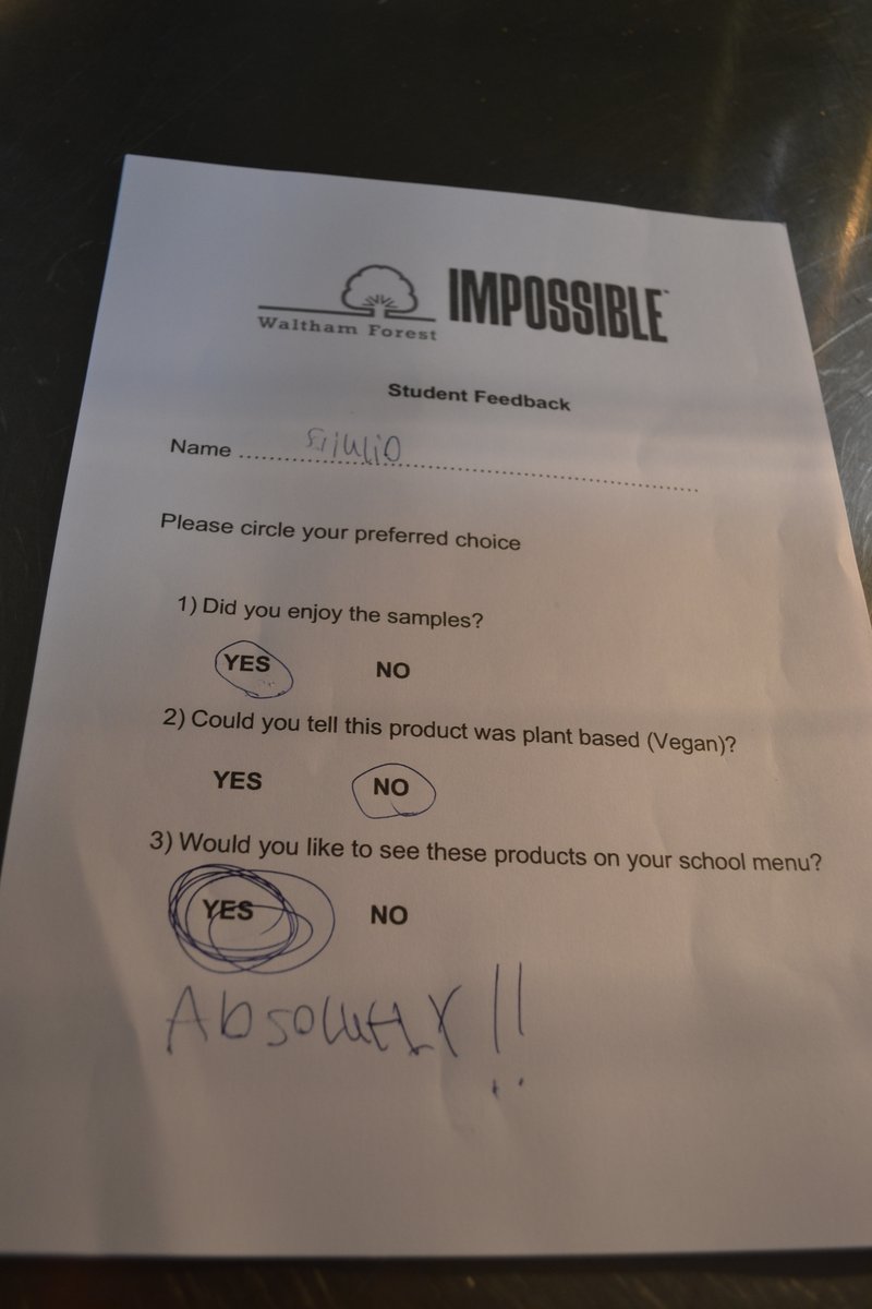 WFCatering (@cateringwf) on Twitter photo Today <a href="/ImpossibleFoods/">Impossible Foods</a> served tasters of their plant based burgers and nuggets. Safe to say it was impossibly delicious and students at <a href="/FBSchoolE17/">Frederick Bremer</a> would love to see the foods on their school menu!
#plantbased
#vegan
#schooldinners Today <a href="/ImpossibleFoods/">Impossible Foods</a> served tasters of their plant based burgers and nuggets. Safe to say it was impossibly delicious and students at <a href="/FBSchoolE17/">Frederick Bremer</a> would love to see the foods on their school menu!
#plantbased
#vegan
#schooldinners
