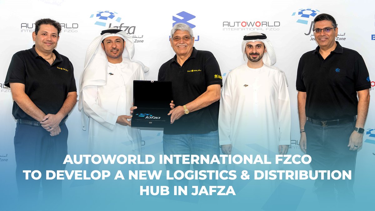 We are proud to share that Autoworld International FZCO is investing AED 45 million to develop a new 162,000 sq. ft. logistics and distribution hub in Jafza, reinforcing Dubai’s role as a gateway for automotive trade across the Middle East and Africa.