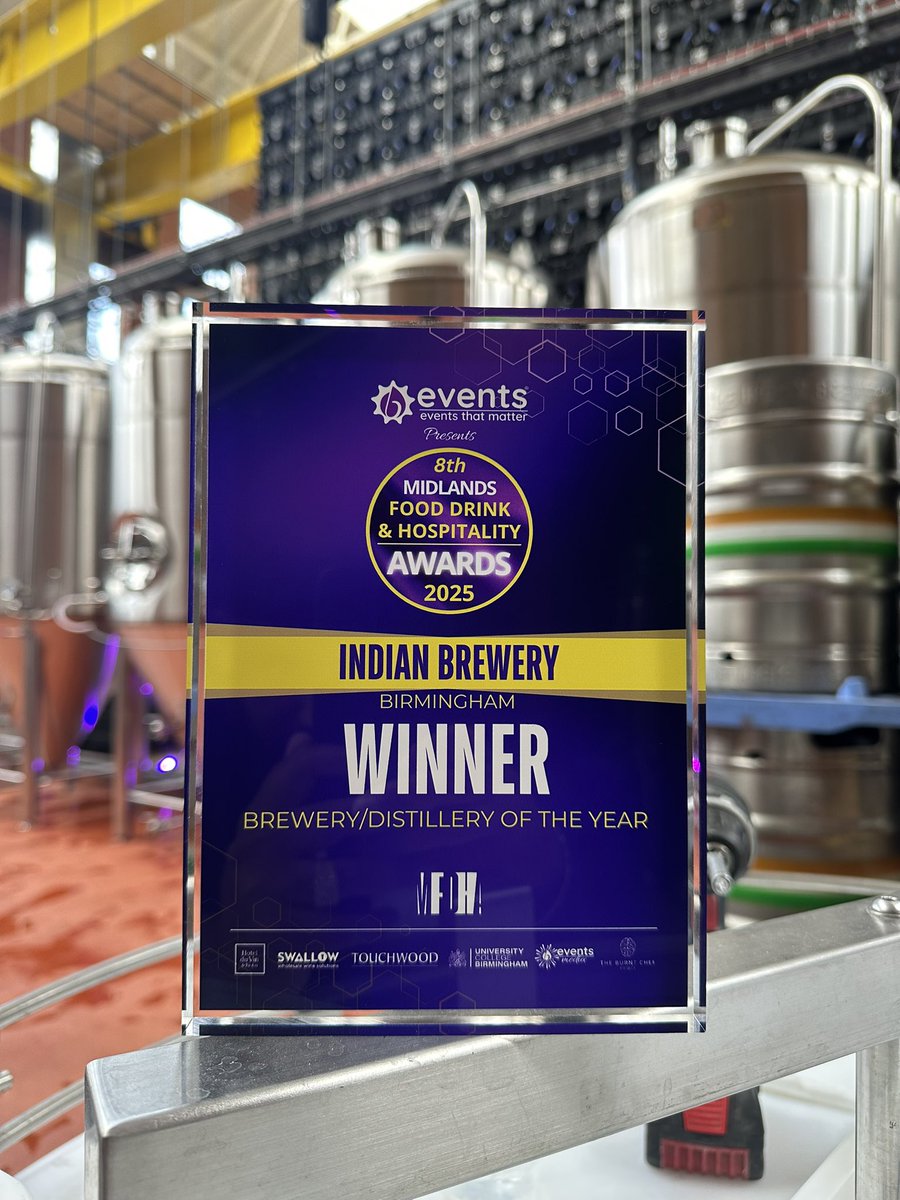 BREWERY OF THE YEAR 2025 🤩🏆

What an amazing night at the Midlands Food, Drink &amp; Hospitality Awards 2025!  🎉

Made in Birmingham ❤️