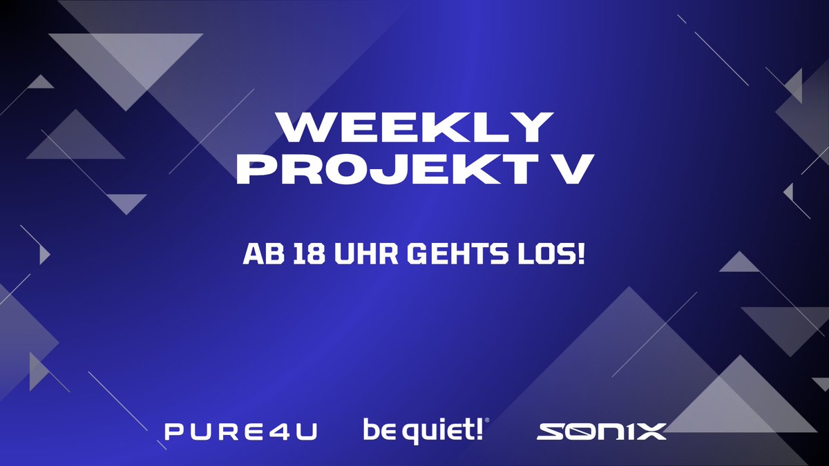 Heute 18 Uhr geht unser Weekly Turnier fürs ProjektV wieder los! 
Wir rocken das. 🔥

#aesirfamily #valorant #sponsored <a href="/Pure_4u/">PURE4U</a> <a href="/bequietofficial/">be quiet!</a> <a href="/sonixapp/">SONIX</a>