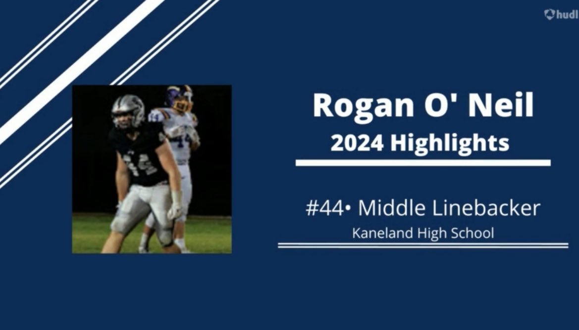 5StarScouting™ (@5starscouting) on Twitter photo 2027 LB
Rogan O’Neil
Kaneland (IL.)
6-0/215 🎓 3.66 GPA
<a href="/RoganONeil1/">Rogan O'Neil c/o 27</a>
hudl.com/v/2RQNBE 2027 LB
Rogan O’Neil
Kaneland (IL.)
6-0/215 🎓 3.66 GPA
<a href="/RoganONeil1/">Rogan O'Neil c/o 27</a>
hudl.com/v/2RQNBE