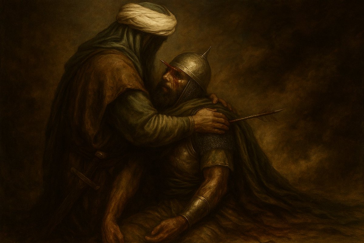 الآنَ انكسَرَ ظَهري، وقلَّتْ حِيلَتي، وَشمِتَ بي عَدُوِّي ! #العباس