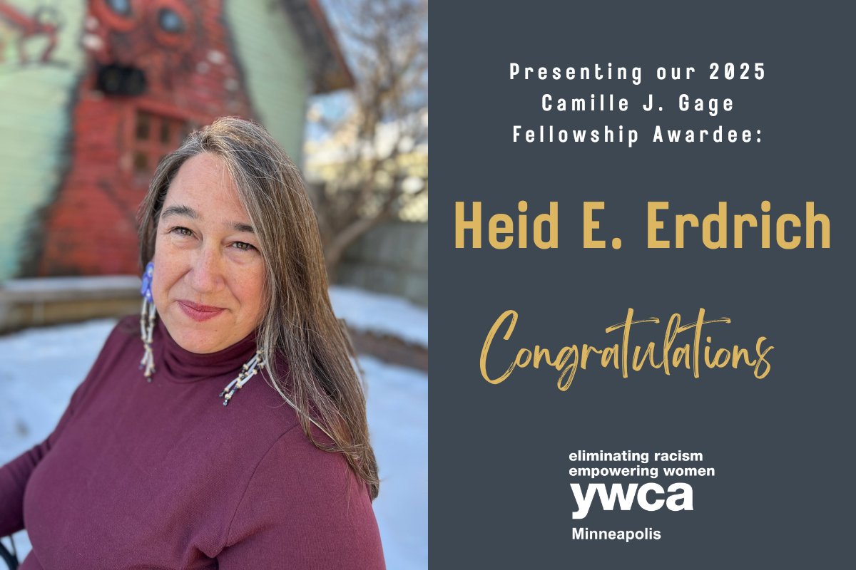 🎉 Announcing the 2025 Camille J. Gage Fellow: Heid E. Erdrich

A poet, curator, filmmaker &amp; mentor, Heid’s decades of cross-disciplinary work—esp. in visual poetics—has elevated Native art + voices. We’re honored to uplift Heid’s legacy of art &amp; activism. bit.ly/4lywI8U