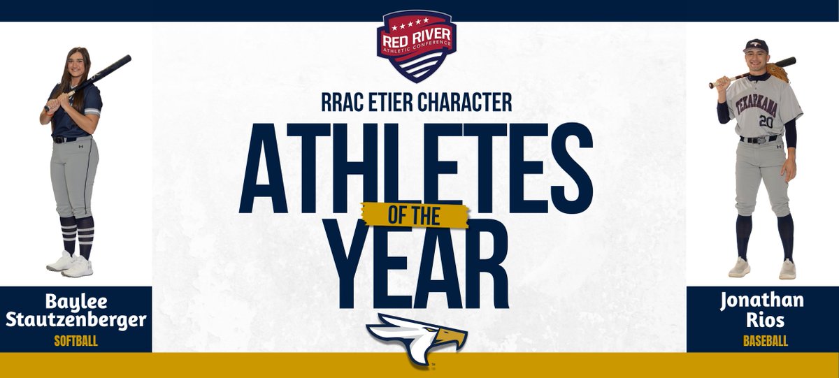 We're extremely proud of Baylee Stautzenberger and Jonathan Rios for sweeping the Red River Athletic Conference Champions of Character Awards this year.  tamut.edu/news/2025/7/rr…