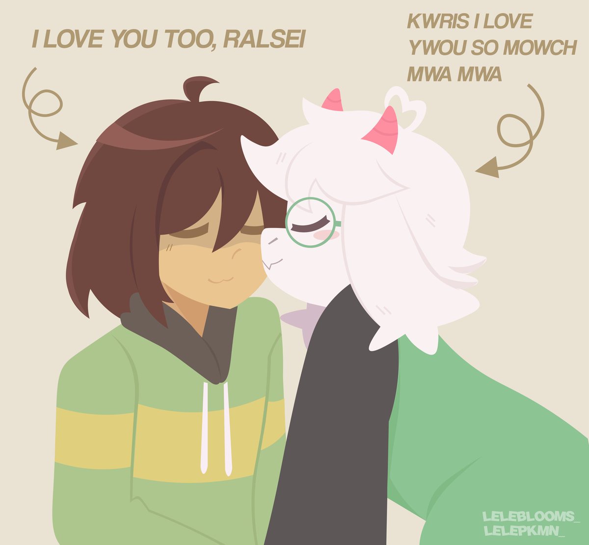 smooch! #deltarune #kralsei