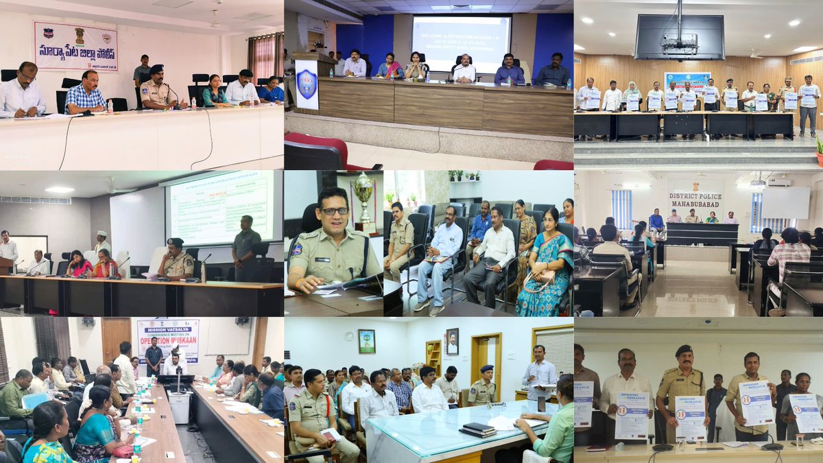 Women Safety Wing, Telangana Police (@tg_womensafety) on Twitter photo ~UNITY SPEAKS~
As part of #OperationMuskaanXI #TelanganaPolice units have successfully completed convergence meetings to trace missing children and rescue those trafficked.Coordinated with <a href="/WCDTelangana/">WCD Telangana</a>, <a href="/TelanganaCOL/">Commissioner Of Labour, Telangana</a>, <a href="/TSEduDept/">Telangana State Education Department</a>, <a href="/MoHFW_Telangana/">Minister for Health Department, Telangana</a>, Revenue, Panchayati Raj & NGOs ~UNITY SPEAKS~
As part of #OperationMuskaanXI #TelanganaPolice units have successfully completed convergence meetings to trace missing children and rescue those trafficked.Coordinated with <a href="/WCDTelangana/">WCD Telangana</a>, <a href="/TelanganaCOL/">Commissioner Of Labour, Telangana</a>, <a href="/TSEduDept/">Telangana State Education Department</a>, <a href="/MoHFW_Telangana/">Minister for Health Department, Telangana</a>, Revenue, Panchayati Raj & NGOs
