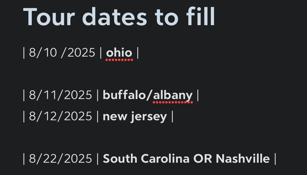 buffalo bill dan (@franziamom) on Twitter photo 🚨help Worst Party Ever and Camp Trash finalize this tour!🚨 🚨help Worst Party Ever and Camp Trash finalize this tour!🚨