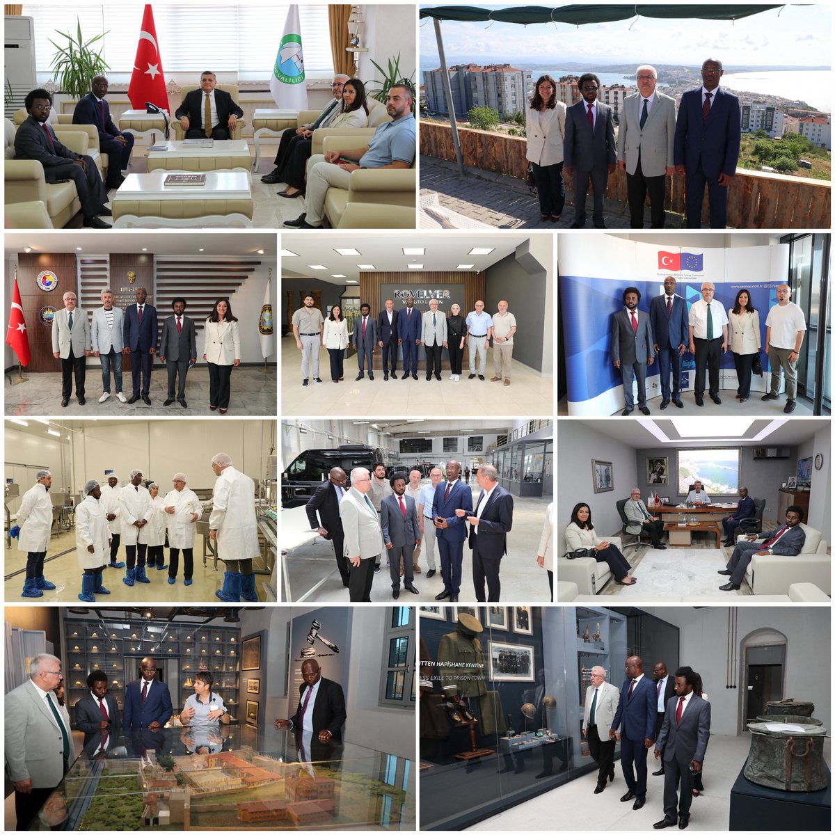 📍Çad’ın Ankara Büyükelçisi Nokour Guet Adoum Dangaı, Sinop’ta Valilik, Ticaret ve Sanayi Odası, Rovelver Fabrikası, Seanop Balık Tesisi, Tarihi Cezaevi ve Şahin Tepesi’ni ziyaret ederek şehrin yatırım, sanayi ve kültürel potansiyelini yerinde inceledi.

🌐