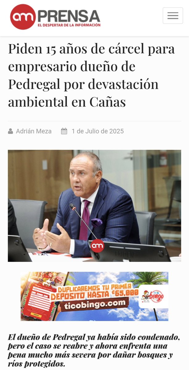 RosCasSol's tweet photo. 👇 @AMPrensa_ (al igual que @nacion y @crhoycom) reporta que la Fiscalía Agrario-Ambietal solicita 15 años de prisión contra dueño de empresas Pedregal por presuntos delitos de: estrago (daño a cosechas), usurpación de aguas (ríos Higuerón y Lajas + Laguna Madrigal), apertura de trocha en zona boscosa e invasión a área de protección en Cañas en 2008.

🔍 Y sin embargo, por este caso y contra esa empresa ***no hay una sola protesta política*** en la actual @asambleacrc ni mucho menos una intervención de las supuestas curules ambientalistas de @FraccionFrente, quienes en este caso no han ni siquiera chistado.

🚨 ¿Por qué este caso y sus conexiones políticas no aparecen en el "control político" frenteamplista ni en las redes de sus diputaciones, cuando el empresario dueño de Pedregal es un conocido financista (por compra de bonos B) del partido @nuevarepublica7?

💥 ¿Por qué en este caso a @FrenteAmplio no parece importarle Guanacaste, provincia turística donde @FrenteAmplio vive acusando "gentrificación" y donde en 2022 dos de sus candidatas,@PatriciaMoraC y @SurayCarrillo (esta última dueña de enormes fincas en la provincia, cuyo valor actualizó ***sólo*** tras ser expuesta en prensa cuando era diputada 2015-2018) fueron repudiadas por proponer desterrar hoteles y cerrar el aeropuerto?

🔥 ¿No es denunciable también la coincidencia en que estos daños agroambientales hayan sido presuntamente perpetrados en 2008 en el cantón donde está el emporio familiar (Ingenio Taboga) del entonces Presidente de la República @oariascr y del entonces Ministro de Presidencia y actual diputado-Presidente @Rodrigo_Arias?

📣 ¿O será que la actual @FraccionFrente sólo protesta contra el daño ambiental cuando el presunto ofensor es el ***actual*** Ejecutivo de @RodrigoChavesR porque es su forma de subir métricas de clicks y likes?