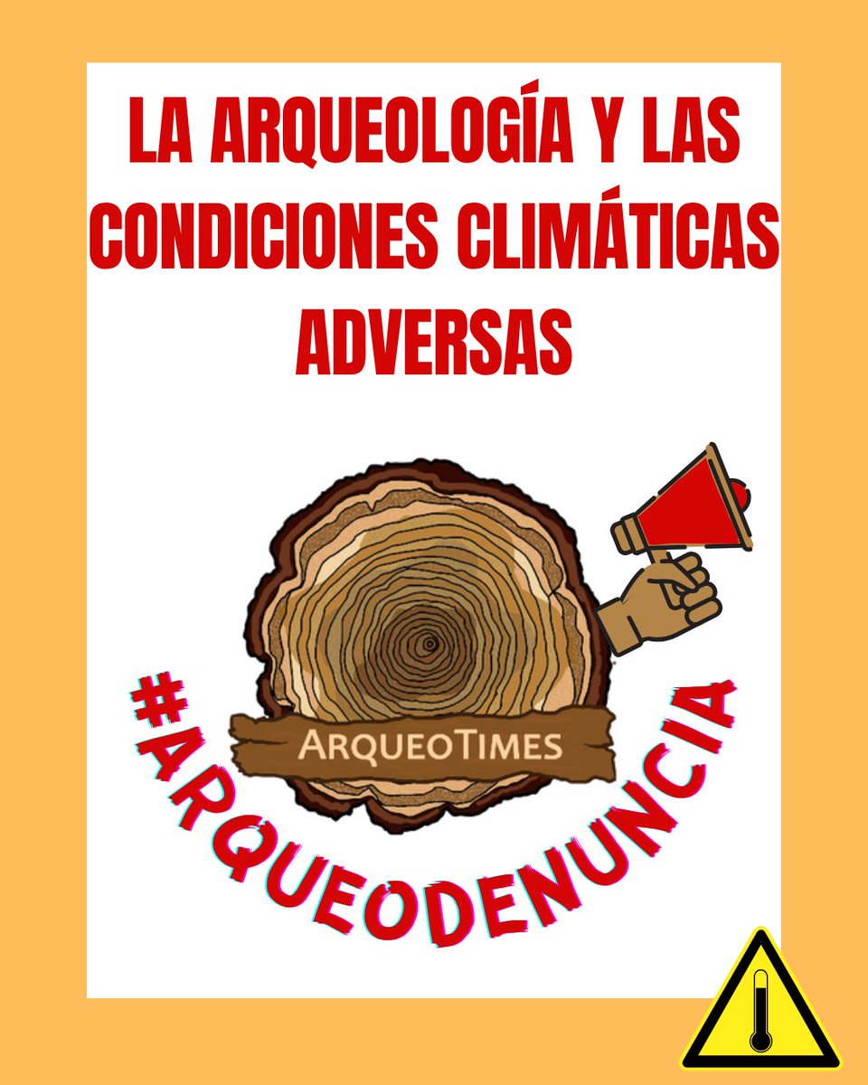 ArqueoTimes's tweet photo. Lanzamos una nueva sección: #ArqueoDenuncia, un espacio para visibilizar y denunciar las injusticias laborales que afectan a nuestro sector, así como combatir la desinformación que sigue circulando sobre derechos, deberes y condiciones profesionales.
#Arqueología #OlaDeCalor https://t.co/lzu1xEZbG1