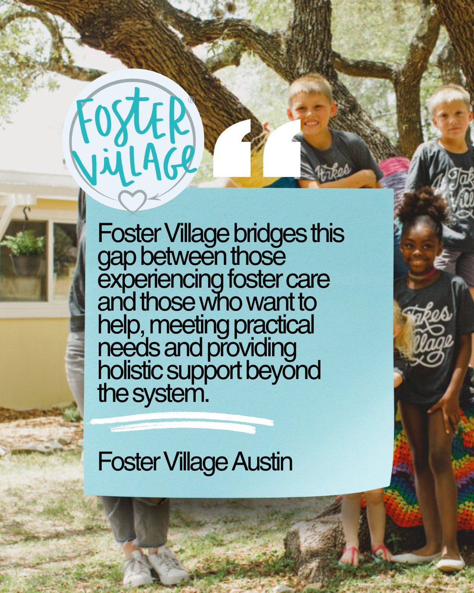 Meet our beneficiaries! Foster Village does amazing work in the foster care community, and we are proud to support their mission💙