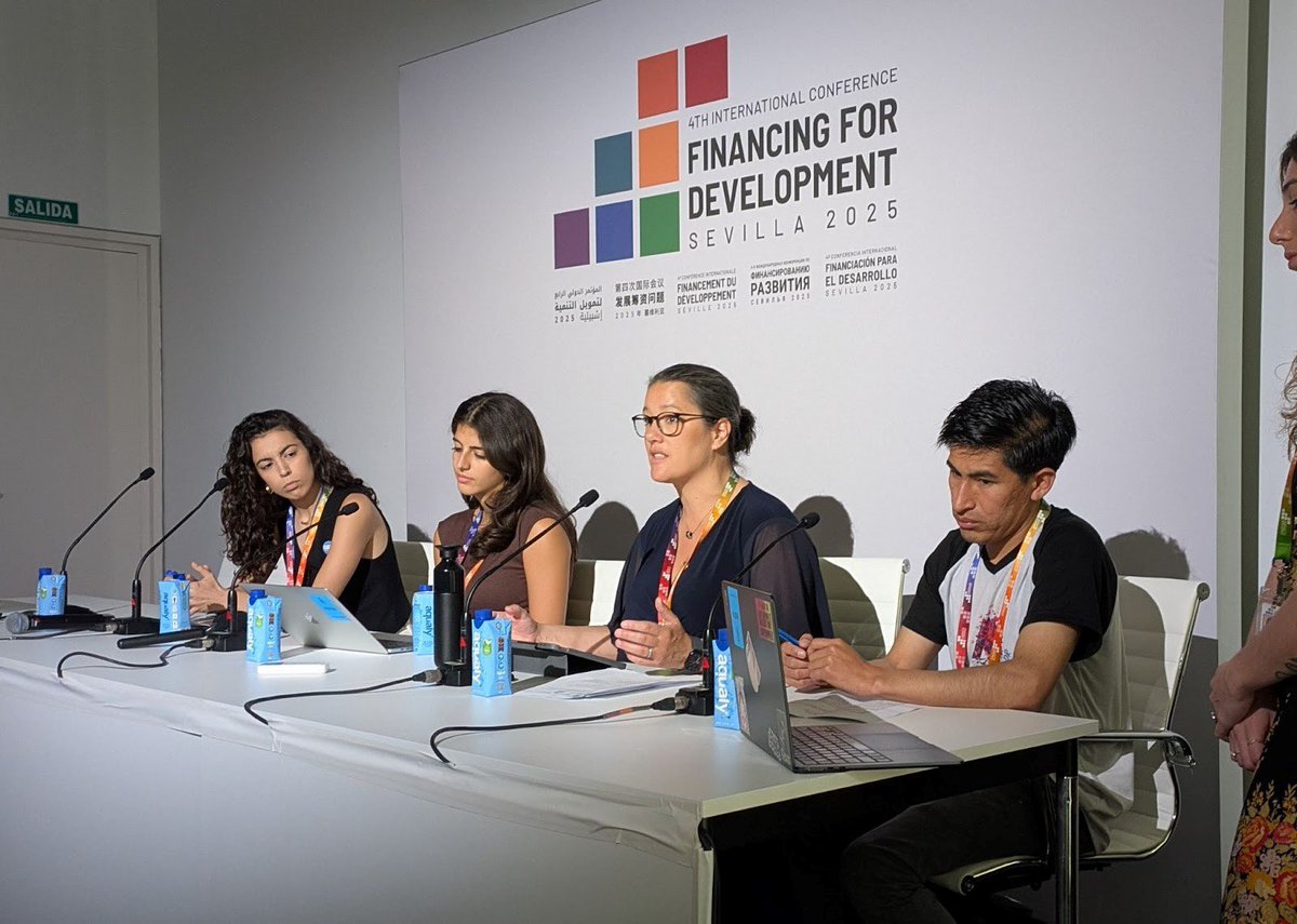 SaveCEO_Intl's tweet photo. #FFD4 is not the end, it’s the beginning. Grateful to be among youth today to discuss how to build on what we’ve started in #Seville &amp; push for a global economic system where every child can thrive. #FinancingOurFuture #LeaveNoChildBehind https://t.co/QNGbUdHmVT