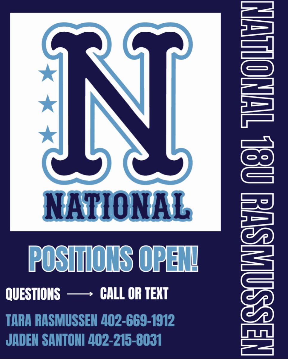 Tara Rasmussen (@rasmussentara) on Twitter photo New squad. New season. Big dreams. 💥
Nebraska National 18U is building something big — and we’ve got open spots. You in? 🥎💪
Reach out to one of our coaches today!!
<a href="/UFAThunder/">Nebraska Thunder</a>
<a href="/JadenSantoni/">jaden santoni</a> <a href="/tvillotta5/">tory villotta</a> New squad. New season. Big dreams. 💥
Nebraska National 18U is building something big — and we’ve got open spots. You in? 🥎💪
Reach out to one of our coaches today!!
<a href="/UFAThunder/">Nebraska Thunder</a>
<a href="/JadenSantoni/">jaden santoni</a> <a href="/tvillotta5/">tory villotta</a>